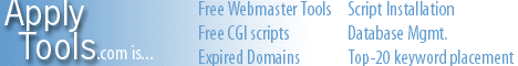 Free Webmaster tools and services here!
