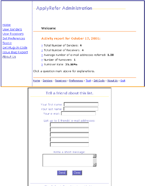 This is a screenshot of the admin console and the form.